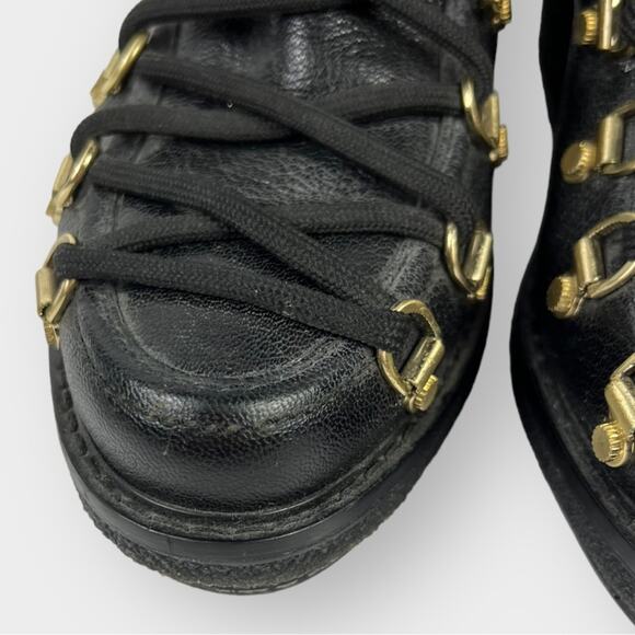 3.1 Phillip Lim Mallory Lace-Up Short Leather Hiker Boot Size 36/6 - Picture 9 of 10